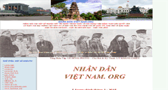 Desktop Screenshot of nhandanvietnam.org